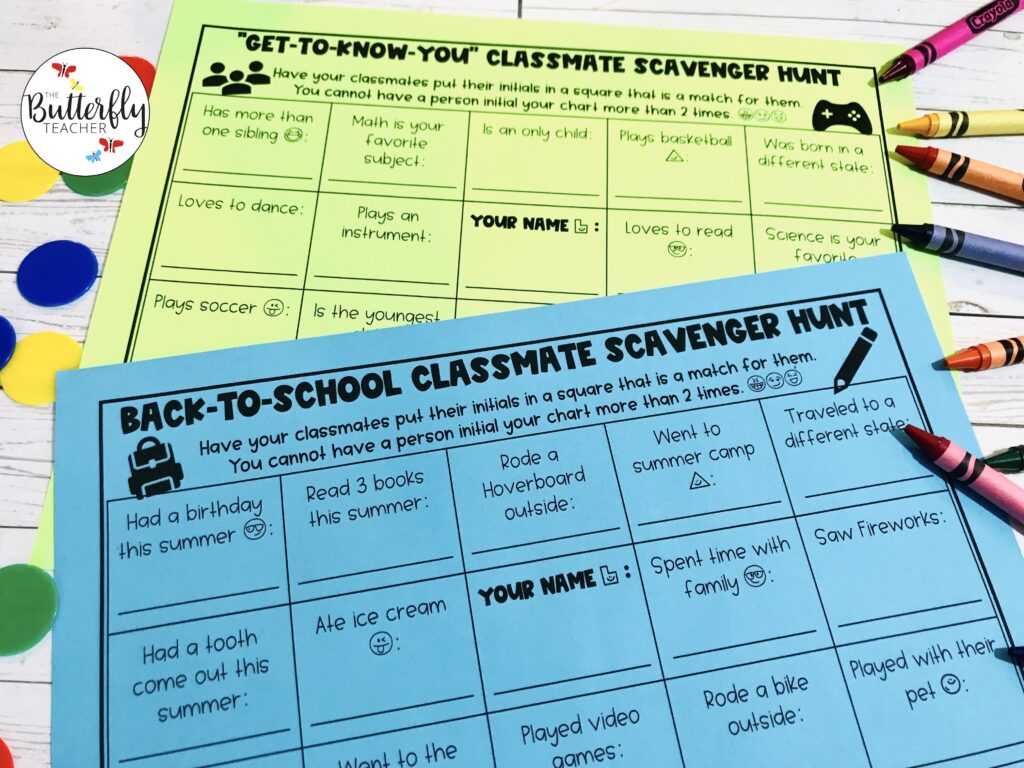 Back to School Activities for Upper Elementary Classrooms 2 get-to-know-you-back-to-school-activities